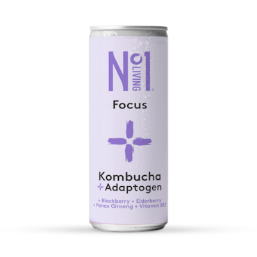 No1 Living Plus Focus Blackberry & Elderberry Kombucha 250ml