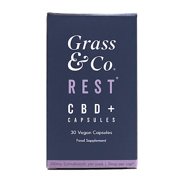 Grass & Co. REST 300mg CBD+ with Lavender 30 Vegan Capsules image 2