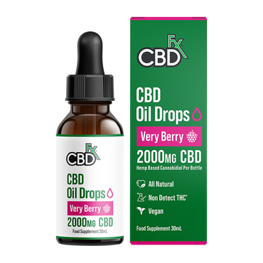 CBDfx 2000mg CBD Oil Very Berry Flavour 30ml