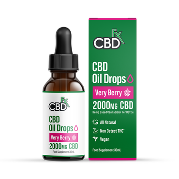 CBDfx 2000mg CBD Oil Very Berry Flavour 30ml