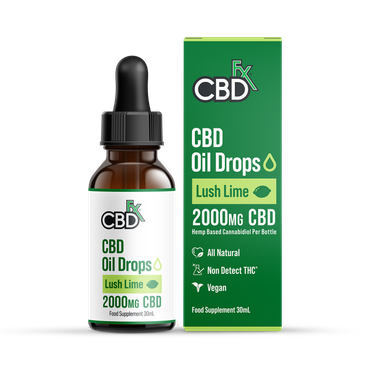 CBDfx 2000mg CBD Oil Lush Lime Flavour 30ml