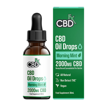 CBDfx 2000mg CBD Oil Morning Mint Flavour 30ml