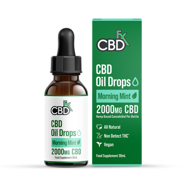 CBDfx 2000mg CBD Oil Morning Mint Flavour 30ml