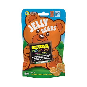 Jelly Bears Omega-3 + Multivitamins 60 Gummies Pouch image 1