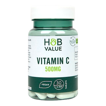 H&B Value Vitamin C 500mg 30 Tablets image 1