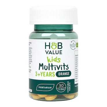 H&B Value Kids Multivitamin 30 Chewable Tablets image 1