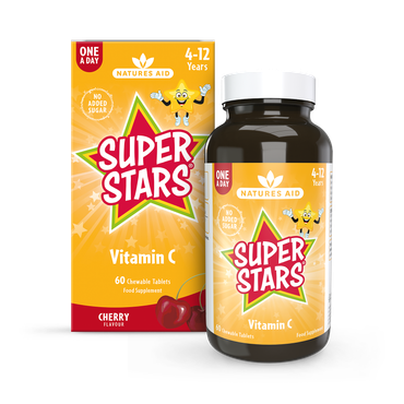 Review of Natures Aid Super Stars Vitamin C 60 Tablets
