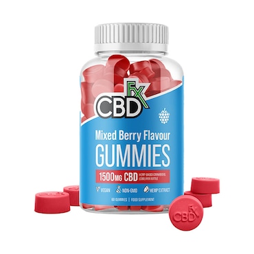 CBDfx Mixed Berry CBD Gummies 1500mg CBD 60 Gummies image 1