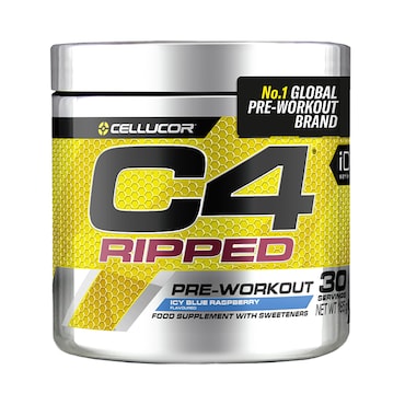 Cellucor C4 Ripped Pre-Workout Icy Blue Raspberry 165g image 1