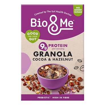 Bio & Me Cocoa & Hazelnut Protein Gut-Loving Granola 360g image 1