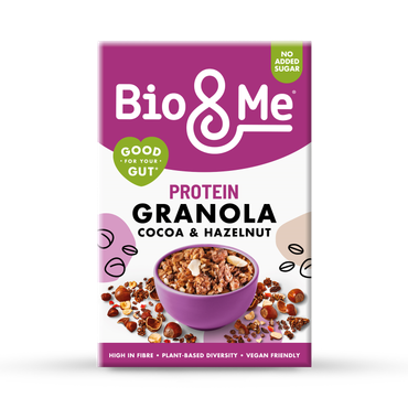 Bio & Me Cocoa & Hazelnut Protein Gut-Loving Granola 360g