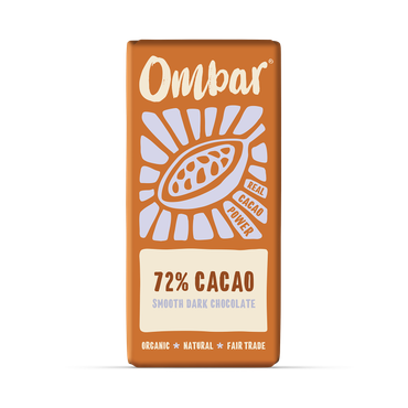 Review of Ombar 72% Cacao Chocolate Bar 70g