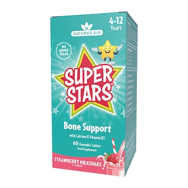 Natures Aid Super Stars Bone Support 60 Tablets image 2