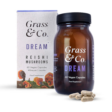 Grass & Co. DREAM Reishi Mushrooms with Magnesium + Sage, 60 Vegan Capsules