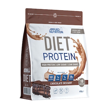 Applied Nutrition Diet Protein Powder Chocolate Dessert 450g image 1