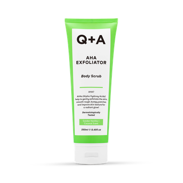 Q+A AHA Exfoliator Body Scrub 250ml