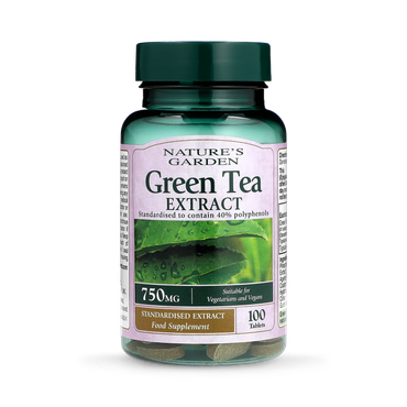 Review of Nature's Garden Green Tea Extract 750mg 100 Tablets