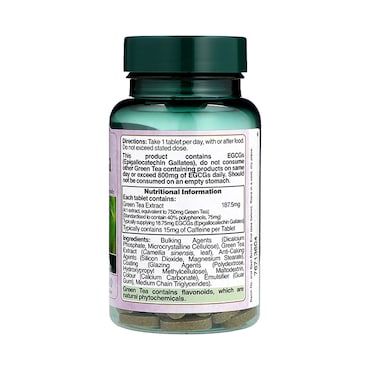 Nature's Garden Green Tea Extract 750mg 100 Tablets image 2