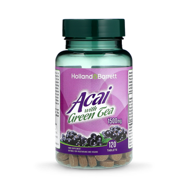 Holland & Barrett Acai with Green Tea 1500mg 120 Tablets