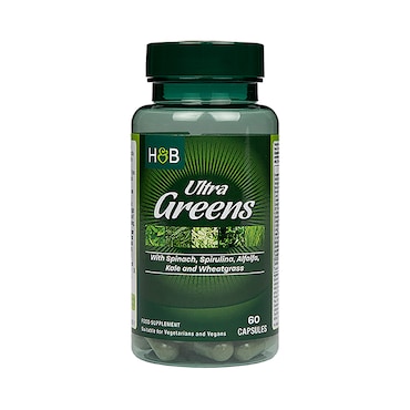 Holland & Barrett Super Greens 60 Capsules image 1