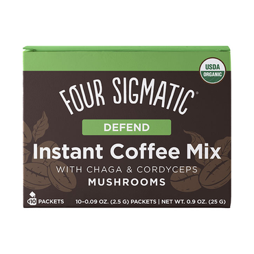 Review of Four Sigmatic Instant Organic Coffee with Mushroom Chaga Extract 10 Sachets