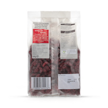 Holland & Barrett Juice Infused Cranberries 420g image 2