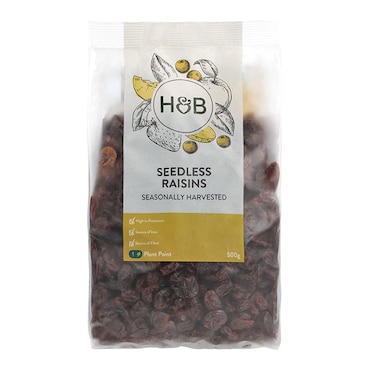 Holland & Barrett Seedless Raisins 500g image 1