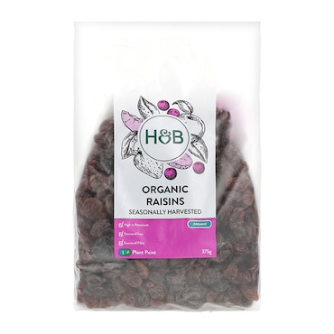 Holland & Barrett Organic Raisins 375g image 1