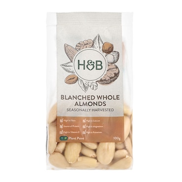 Holland & Barrett Blanched Whole Almonds 100g image 1