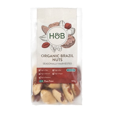 Holland & Barrett Organic Brazil Nuts 100g image 1