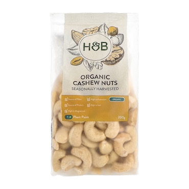 Holland & Barrett Organic Cashew Nuts 200g image 1