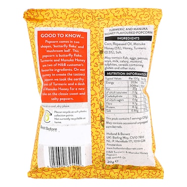Holland & Barrett Popcorn Turmeric & Manuka Honey 20g image 5