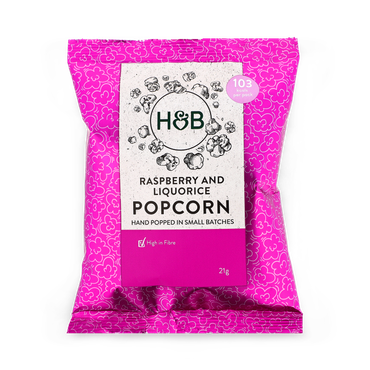 Holland & Barrett Popcorn Raspberry & Liquorice 21g