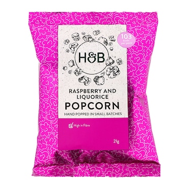 Holland & Barrett Popcorn Raspberry & Liquorice 21g image 3