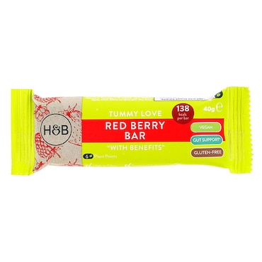 Holland & Barrett Tummy Love Red Berry Bar with Benefits 40g image 2