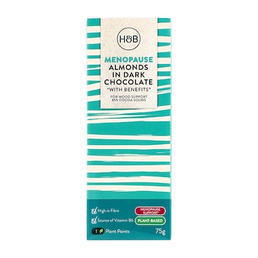 Holland & Barrett Menopause Crushed Almonds in Dark Chocolate (with Benefits) 75g image 2