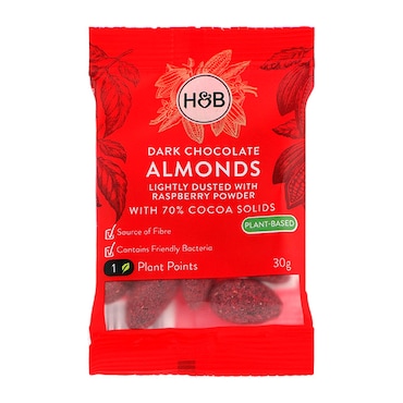 Holland & Barrett Dark Chocolate Almonds 30g image 1