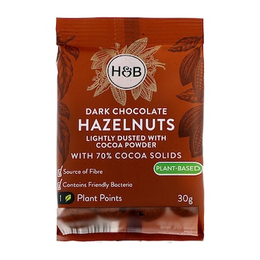 Holland & Barrett Dark Chocolate Hazelnuts 30g image 1