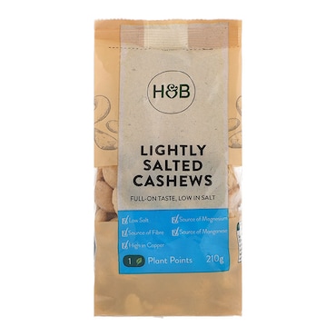 Holland & Barrett Lightly Salted Cashews 210g image 1