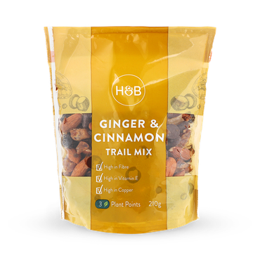 Holland & Barrett Ginger & Cinnamon Trail Mix 210g