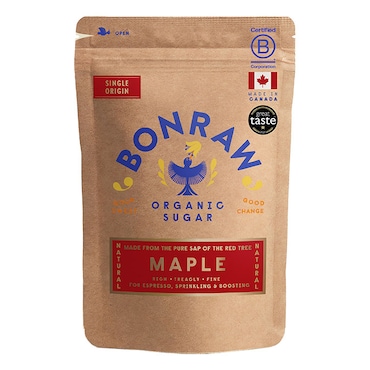 Bonraw Organic Fine Maple Sugar 125g image 1