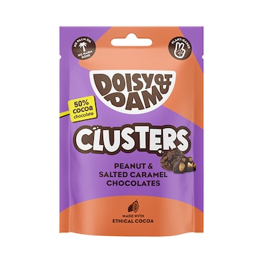 Doisy & Dam Peanut and Salted Caramel Clusters 80g image 1