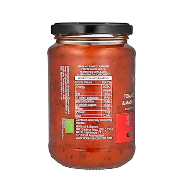 Holland & Barrett Tomato, Red Pepper & Masca-No-Ne Sauce 340g image 4