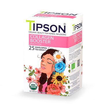 Tipson Organic Collagen Booster (25 Enveloped Tea Bags)