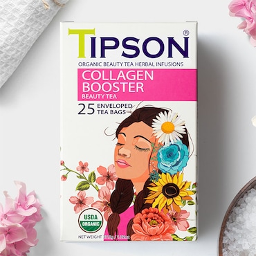 Tipson Organic Collagen Booster (25 Enveloped Tea Bags) image 2