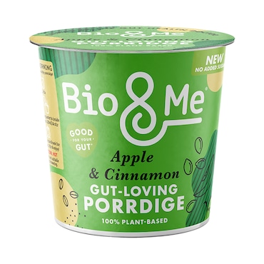 Bio & Me Apple & Cinnamon Gut-Loving Porridge Pot 58g image 1