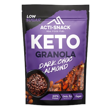 Acti-Snack Keto Granola Dark Chocolate Almond 300g image 1