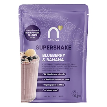 Naturya SuperShake Blueberry & Banana 275g image 1