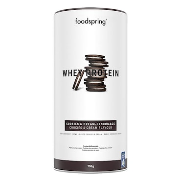 Foodspring Whey Protein Cookies & Cream 750g image 1