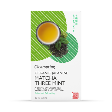 Clearspring Organic Japanese Matcha Mint, Green Tea 20 Tea Bags
